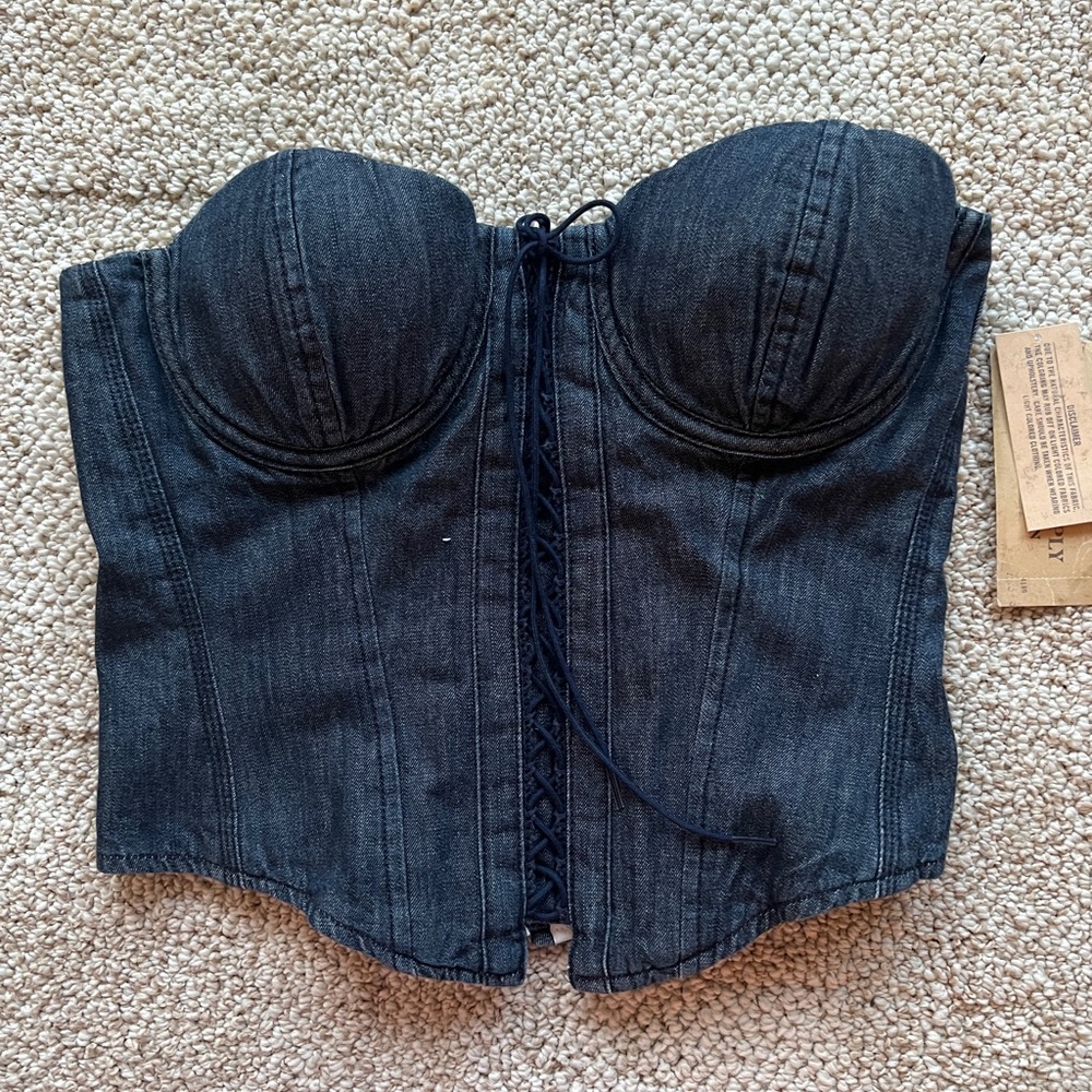 Ralph Lauren denim corset